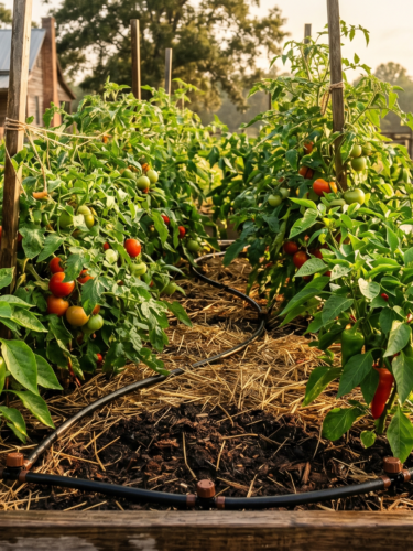 How We Keep Our Garden from Frying in a Georgia Summer (Drip Irrigation Setup)